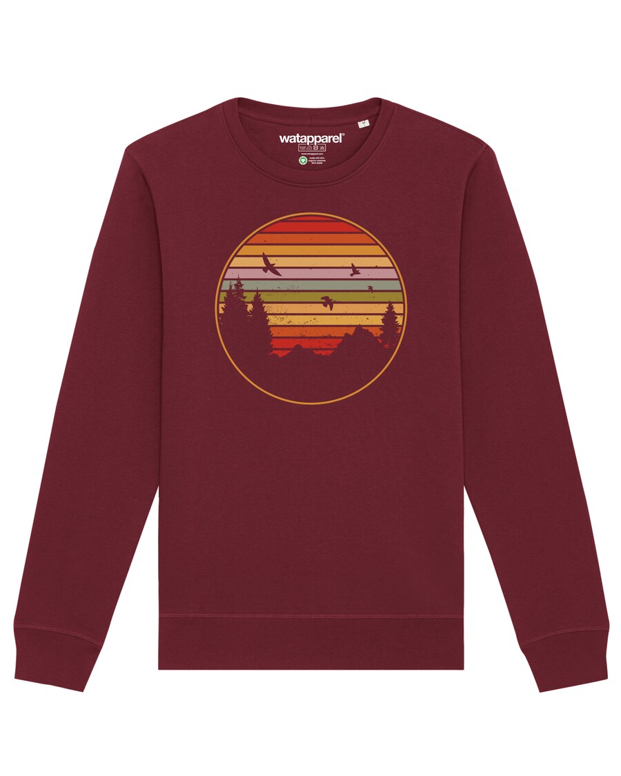 

Свитер Watapparel Sweatshirt Sunset Berge & Tannen, бордовый