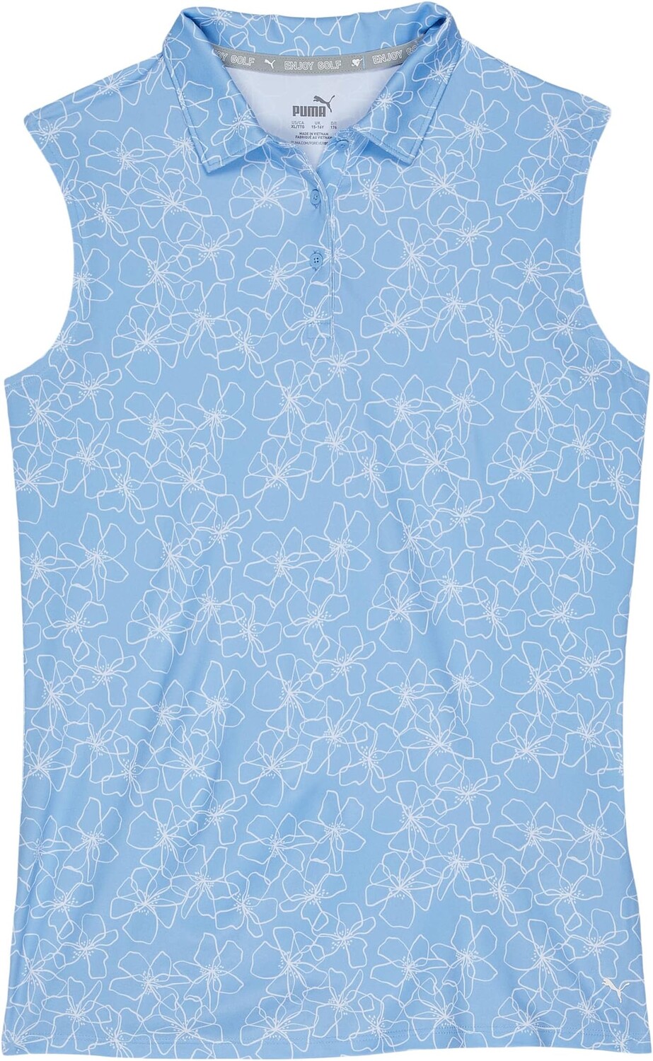 

Рубашка Puma Cloudspun Island Sleeveless Polo, цвет Day Dream Heather