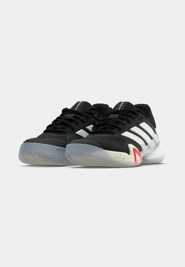 Теннисные кроссовки barricade 14 для игры на всех типах кортов Adidas Performance, Core Black/Metallic/Lucid Red — фото 3