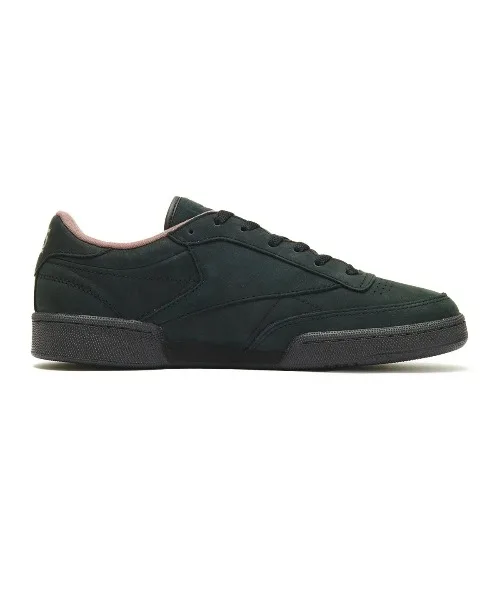 Мужские винтажные кроссовки Reebok Club C 85 из кожи чёрные — фото 4