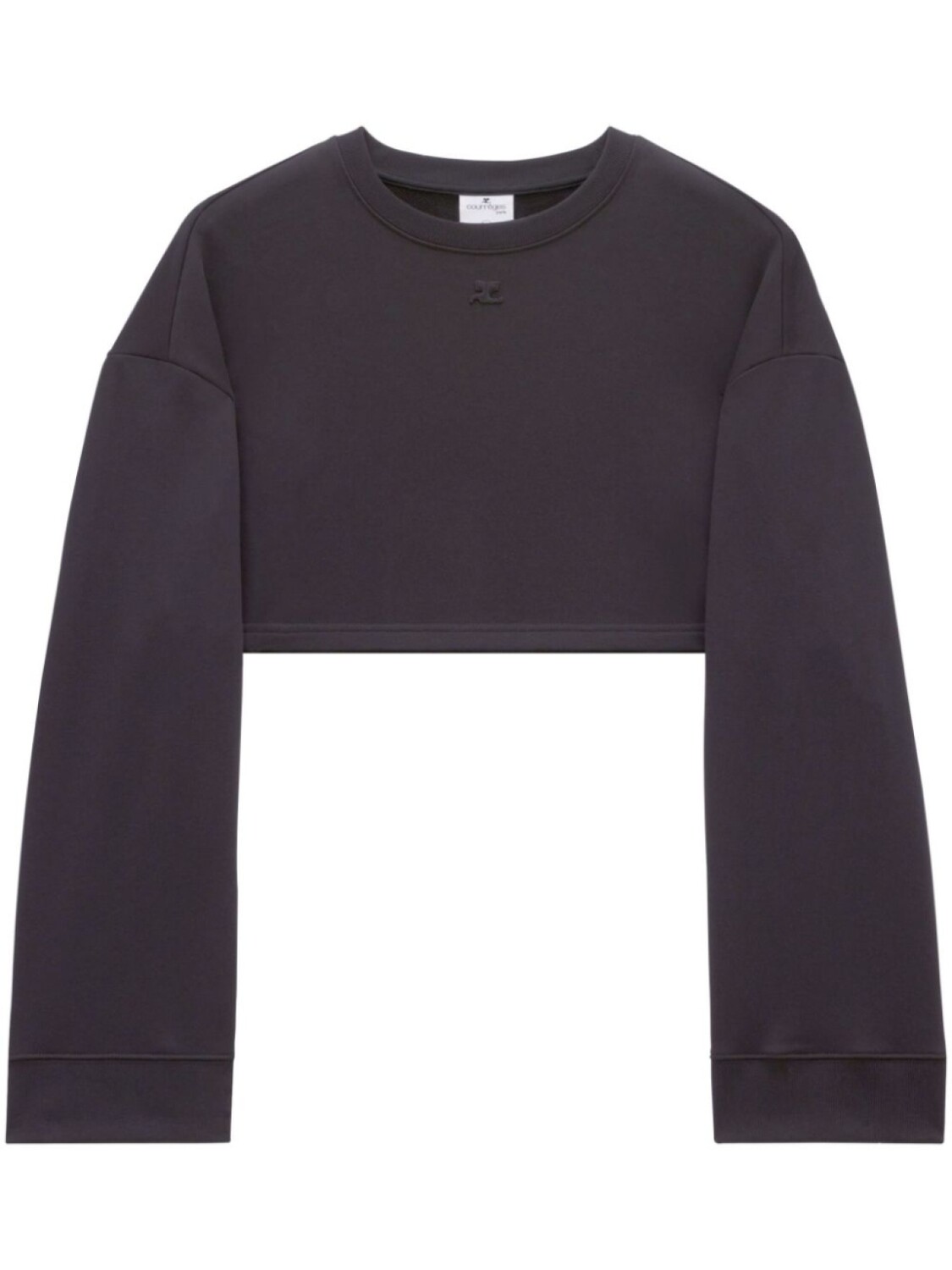 

Courrèges укороченная толстовка Cocoon, черный