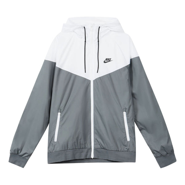 

Куртка NIKE Sportswear Windrunner Full-Zip Jacket 'White Grey', белый