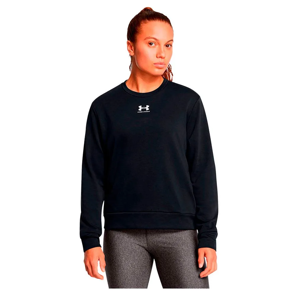 

Футболка Under Armour Rival Terry Crew long sleeve, черный