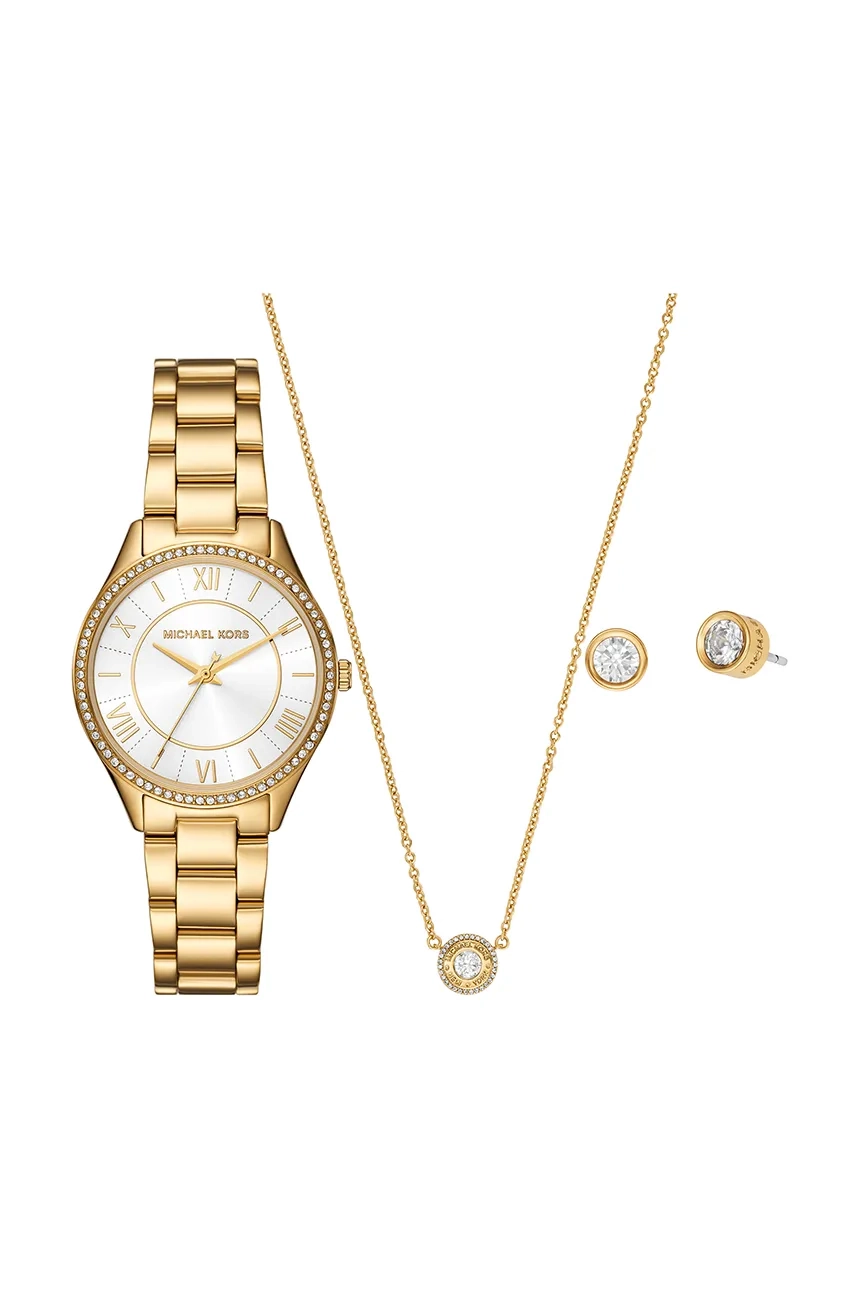 

Часы, колье и серьги LAURYN Michael Kors, золотой