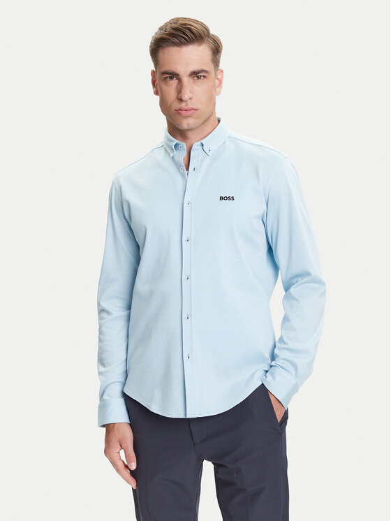 

Рубашка regular fit B_Motion 50544795 Boss, голубой