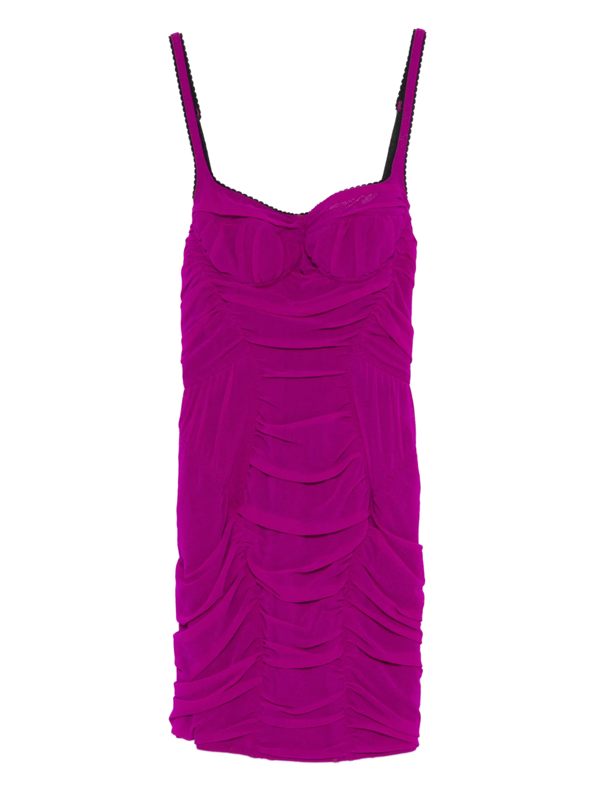 

Мини-платье с рюшами The Attico, фиолетовый