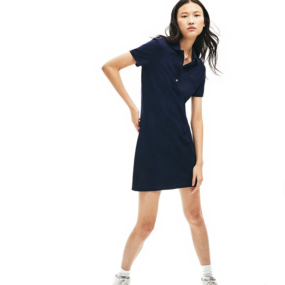 

Короткое платье Lacoste Stretch Cotton Pique, синий