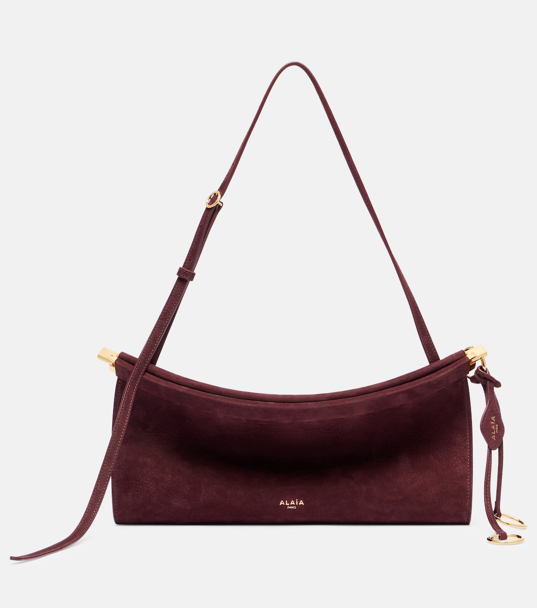 

Le Click Medium кожаная сумка через плечо Alaïa, Rouge Grenat