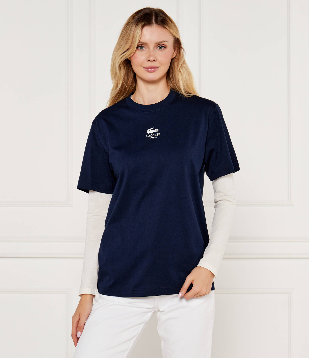 

Футболка Lacoste Classic fit, темно-синий
