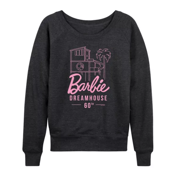 

Женская футболка с длинным рукавом Dreamhouse 60th из французского трикотажа Barbie, серый