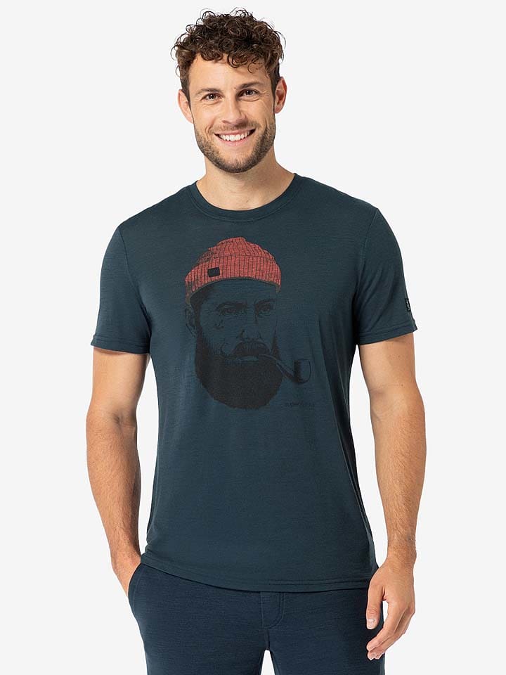 

Функциональная рубашка Sailor super.natural, темно-синий