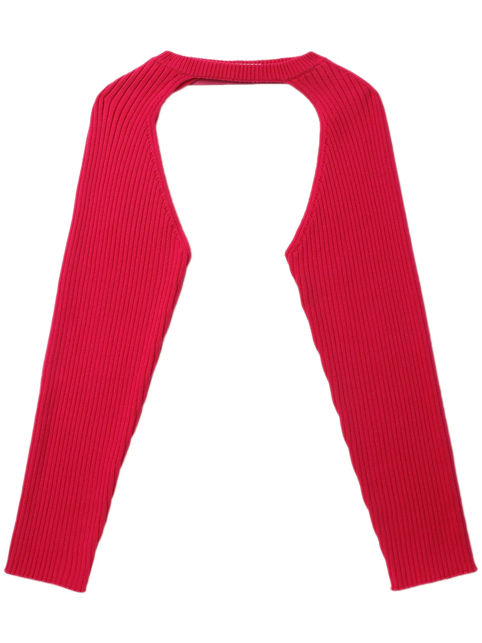 

Джемпер в рубчик с вырезом Helmut Lang, розовый