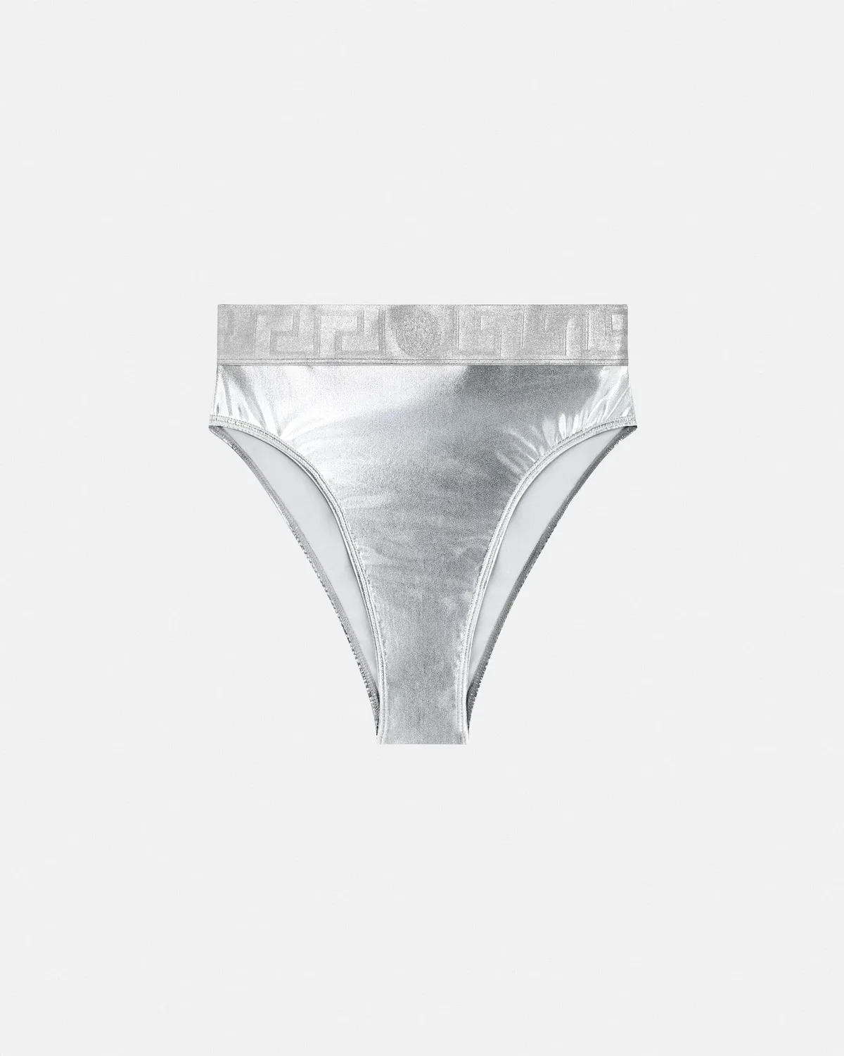 Металлические трусики-бикини VERSACE, серебряный