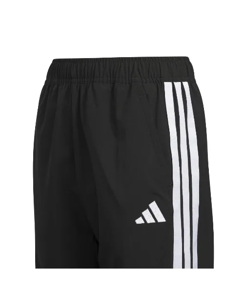 Детские штаны легкие тканые зауженные adidas Kids Light Woven Tapered Ankle черные — фото 3