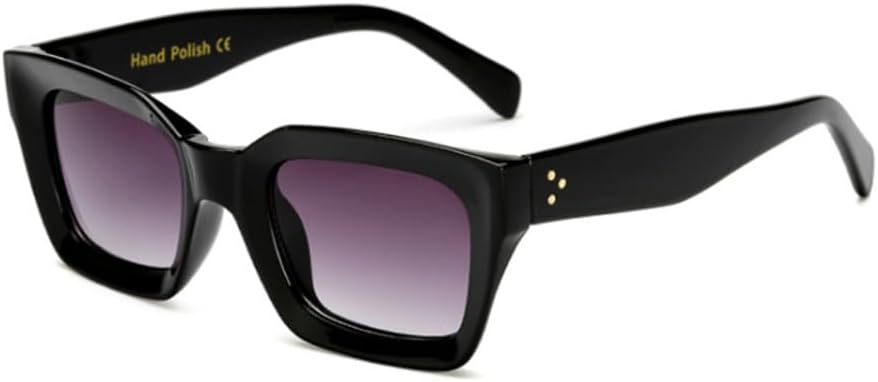 

Винтажные солнцезащитные очки для женщин и мужчин в стиле панк, большие солнцезащитные очки, женские солнцезащитные очки с защитой от УФ-излучения UV400 MTZJH, C1 Black-grey