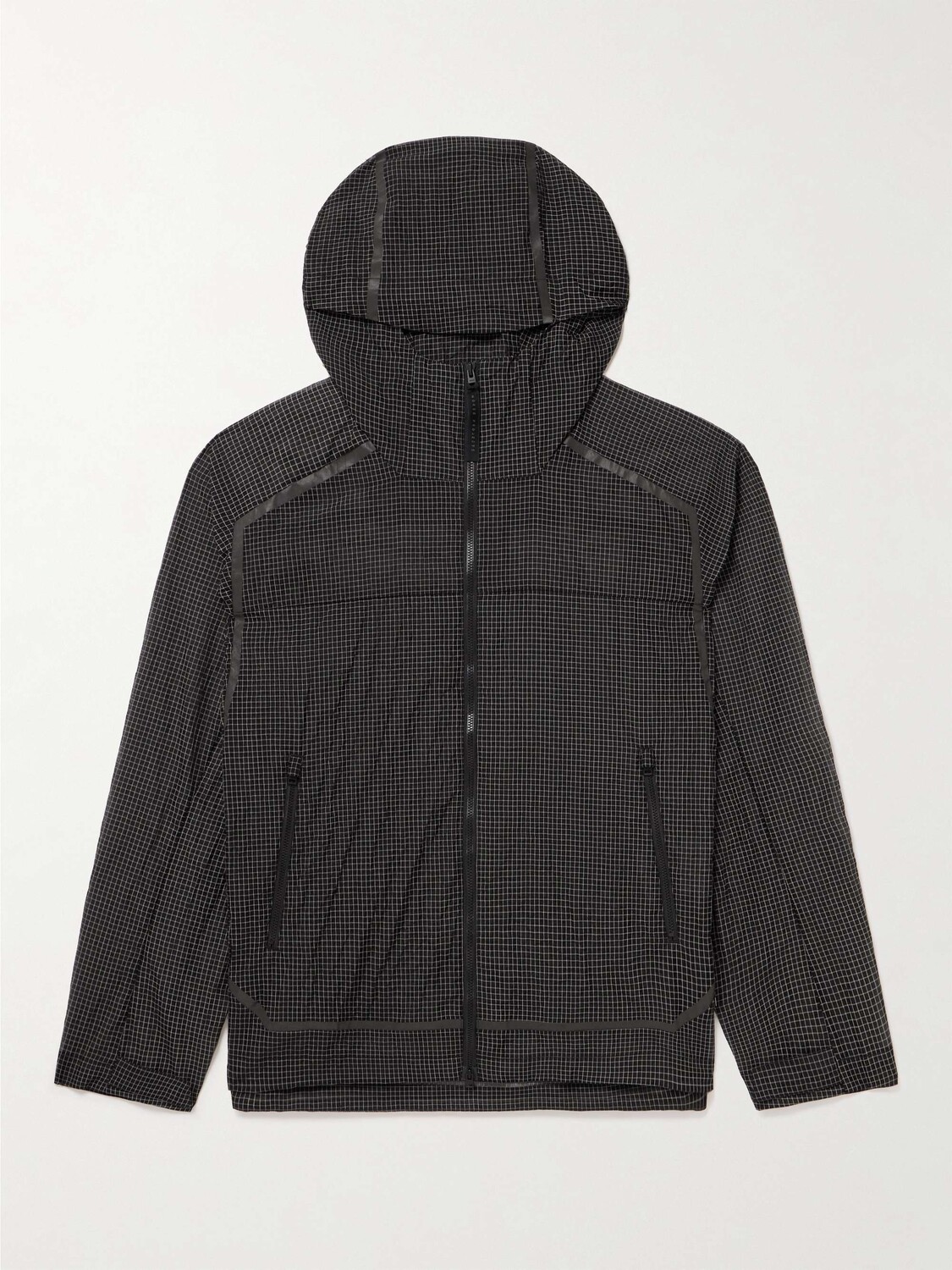 

Клетчатая куртка из рипстопа с капюшоном NORSE PROJECTS ARKTISK, черный