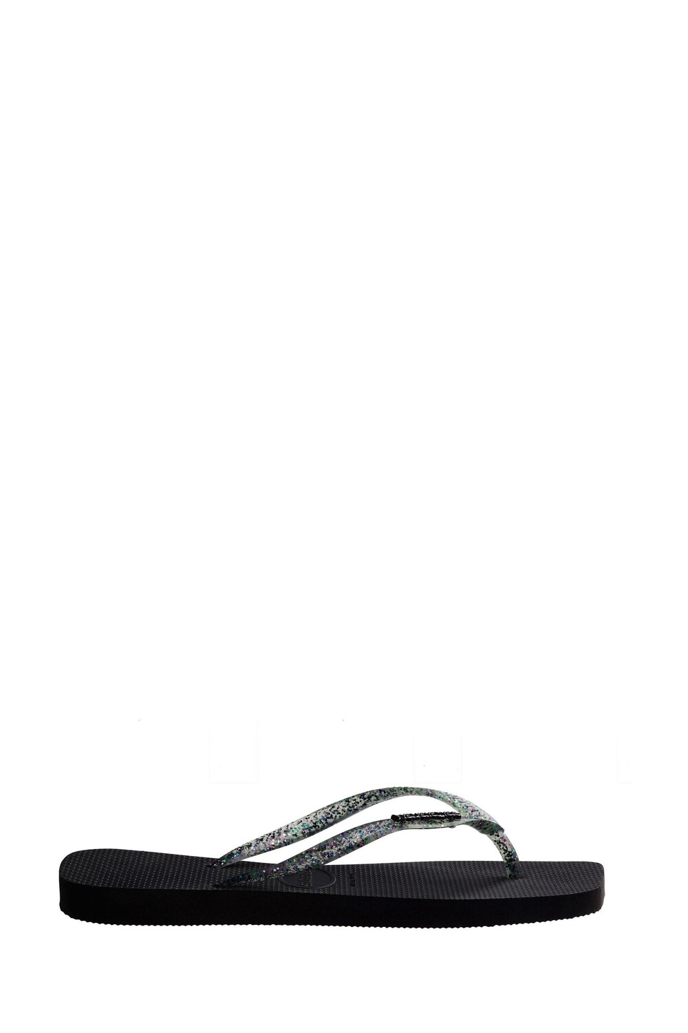 Металлизированные босоножки с квадратным логотипом Havaianas, черный — фото 2