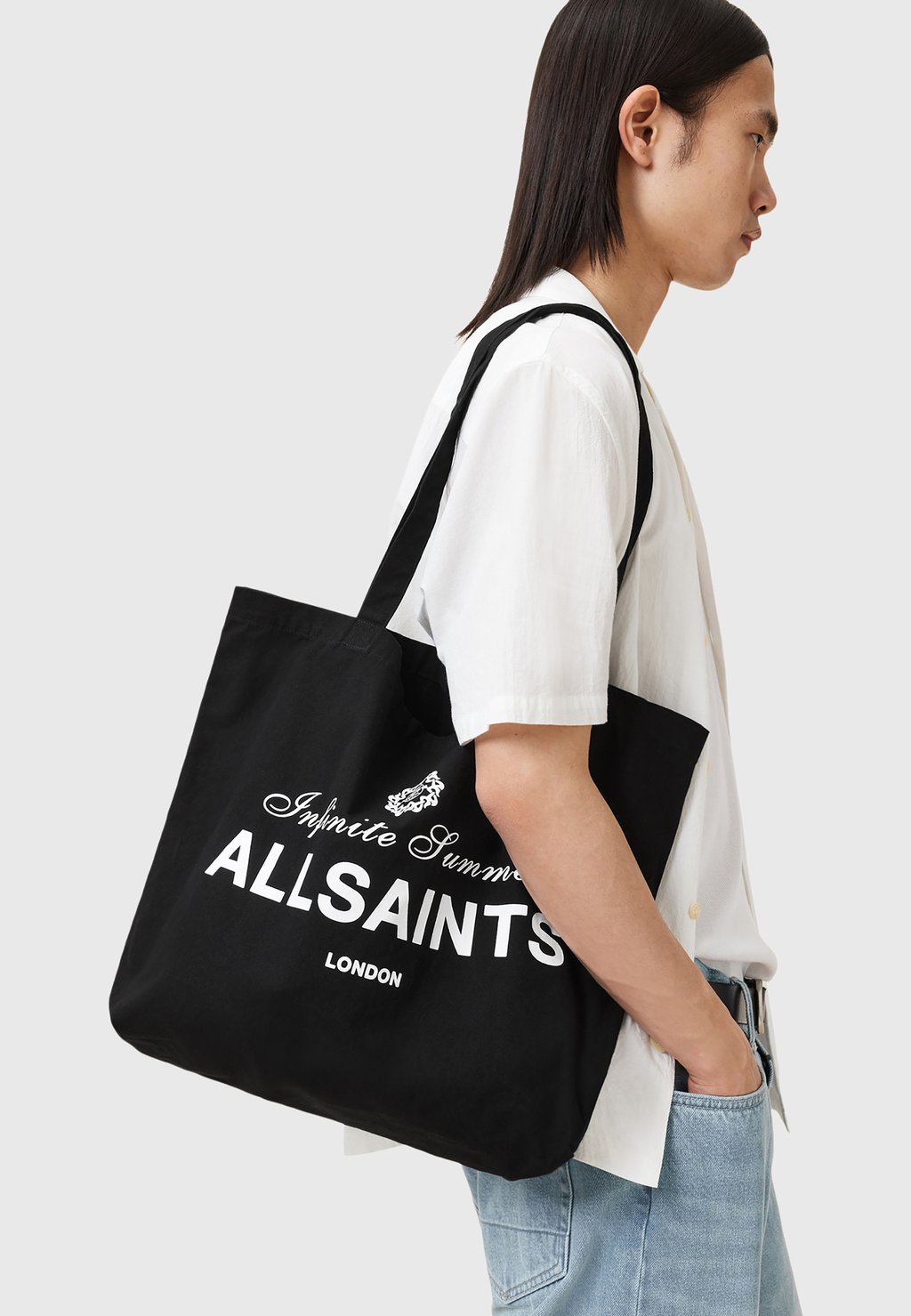 

Сумка-тоут AllSaints, черный