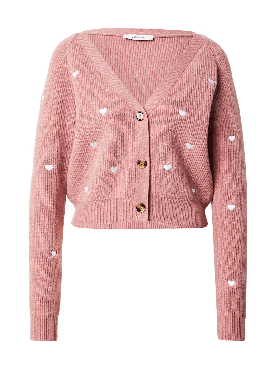 

Вязаный кардиган ABOUT YOU Lana, темно-розовый
