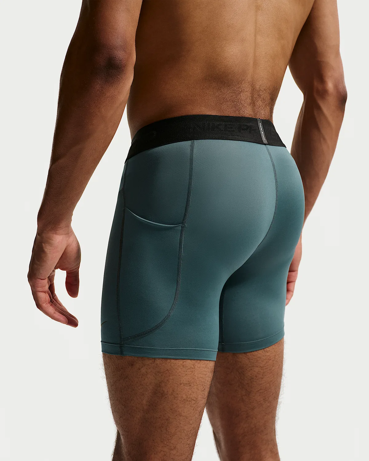 Мужские фитнес-шорты Dri-FIT Nike Pro, Mineral Slate/Black — фото 3