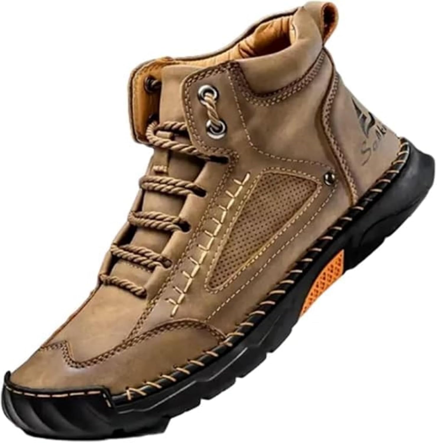 

Мужские комфортные походные ботинки с широким носком, ортопедические зимние ботинки для мужчин, поддерживающие свод стопы Generic, хаки