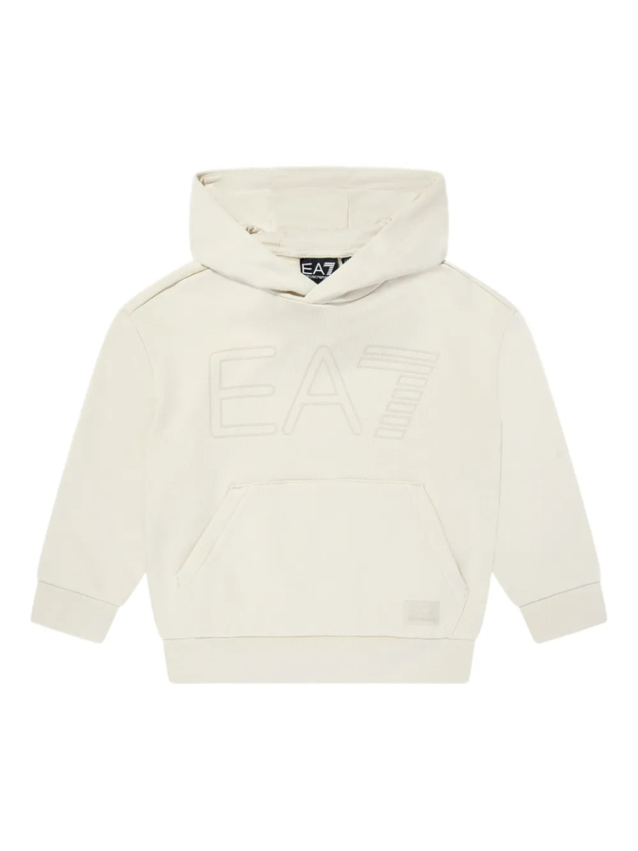 

Толстовка с капюшоном Emporio Armani Kids с тисненым логотипом, нейтральный