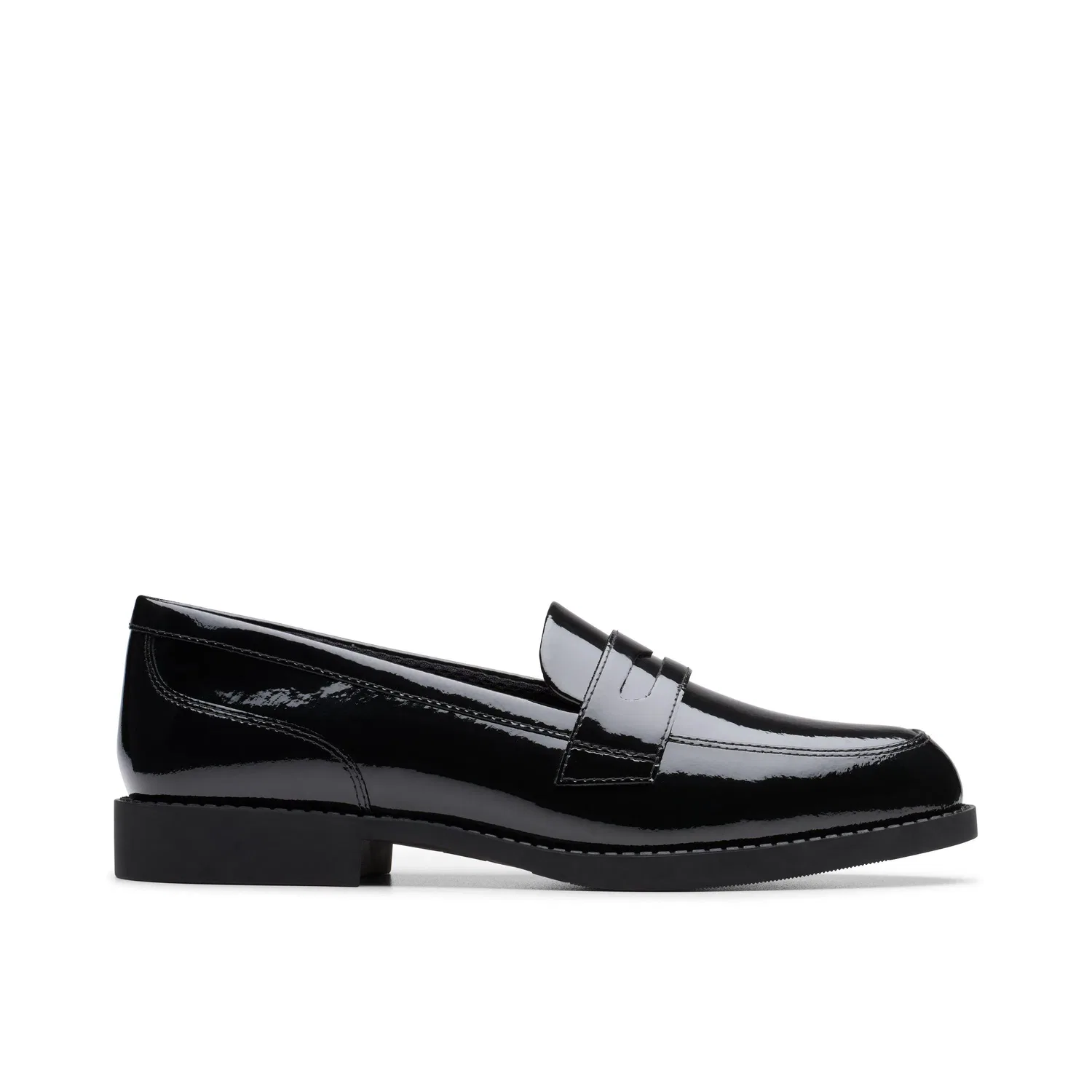 Лоферы Tapa Edge Y из кожи с брендом Clarks, черный