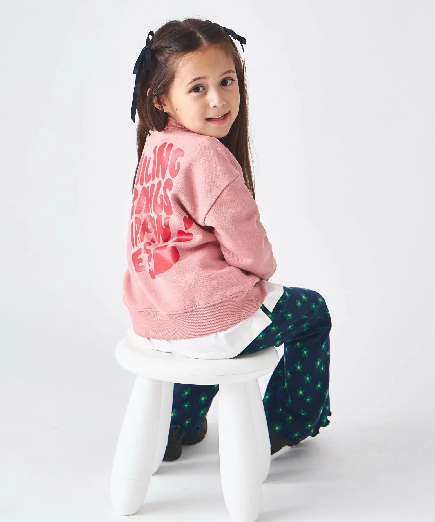 Толстовка с принтом Ever Closet, Pinkish-gray (heart logo) — фото 2