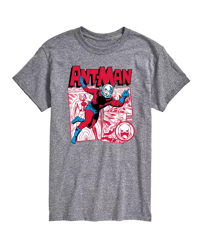 

Мужская футболка с коротким рукавом Marvel "Ant-Man" в комиксовом стиле AIRWAVES, серый