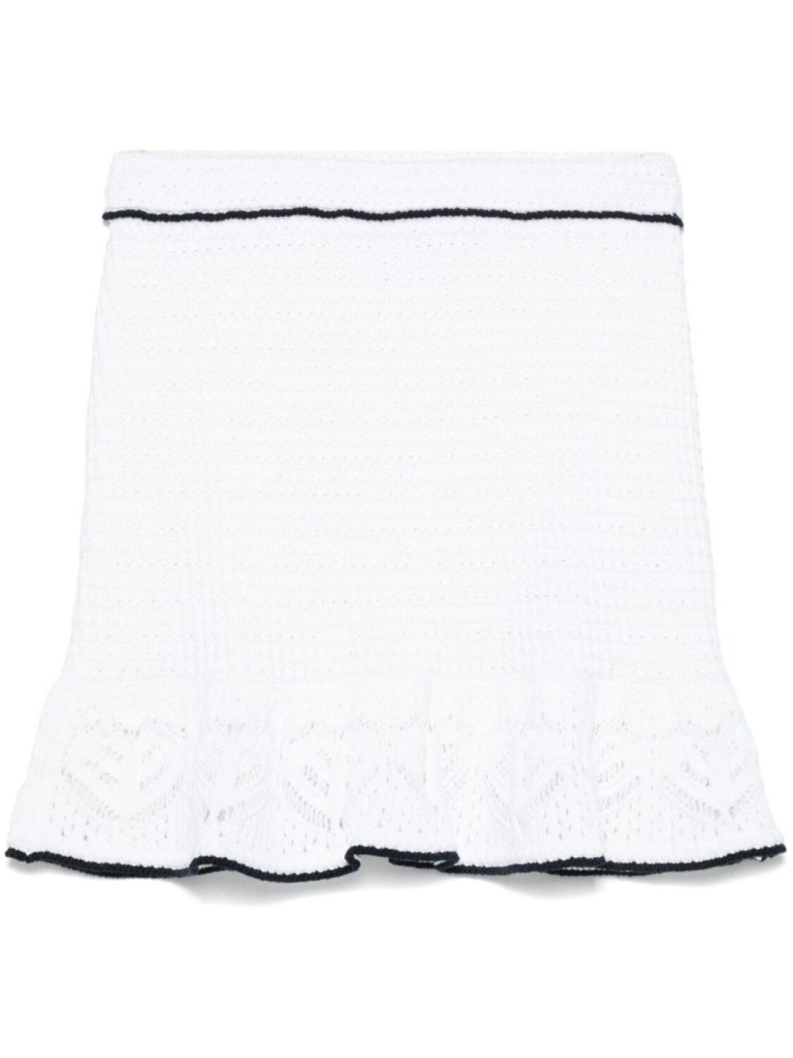 

Blumarine юбка мини в технике кроше, белый