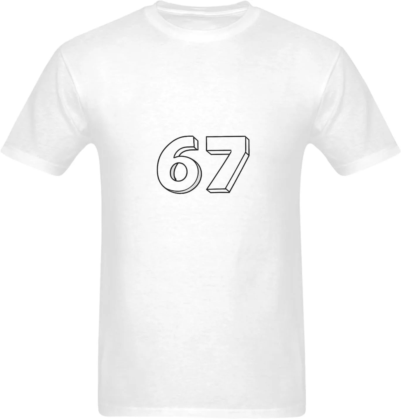

Футболка Vintage Number 67 с принтом
