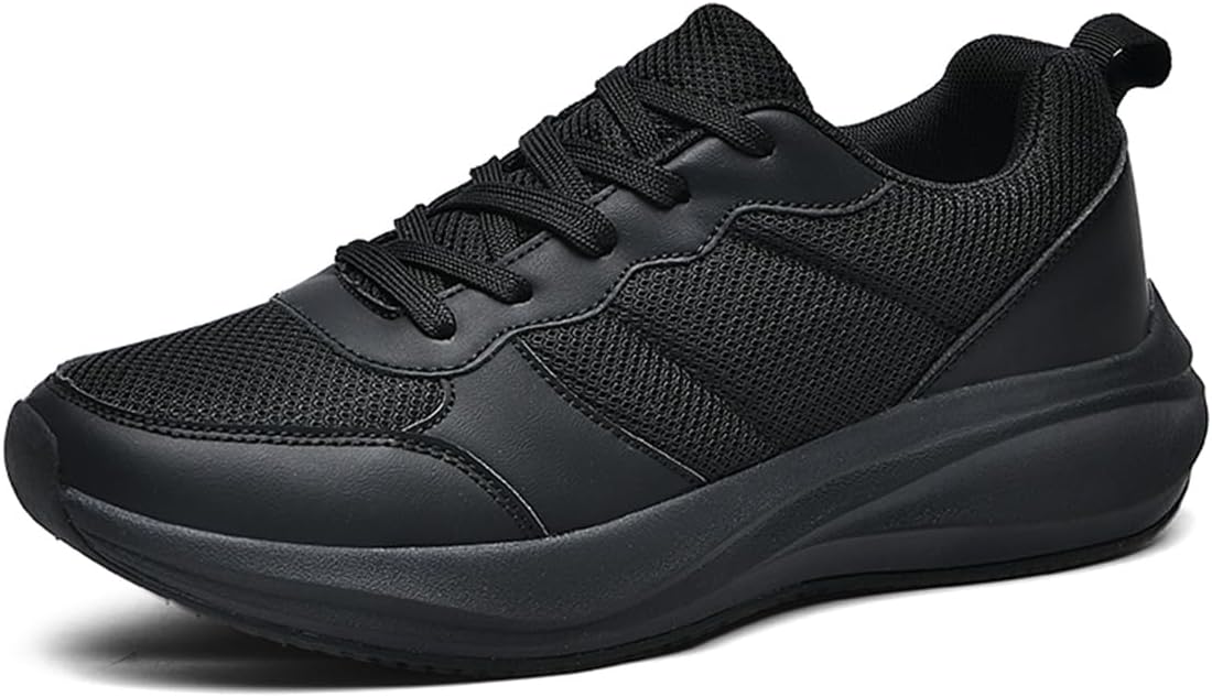 

Мужские легкие сетчатые дышащие кроссовки для бега по дорогам, черные спортивные кроссовки с амортизацией для тренировок, ходьбы и спорта Babiup