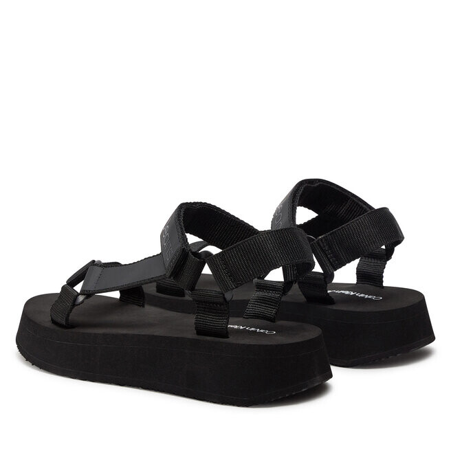 Сандалии Calvin Klein Jeans Sandal Velcro Webbing Dc YW0YW01353 Black BEH, черный — фото 3