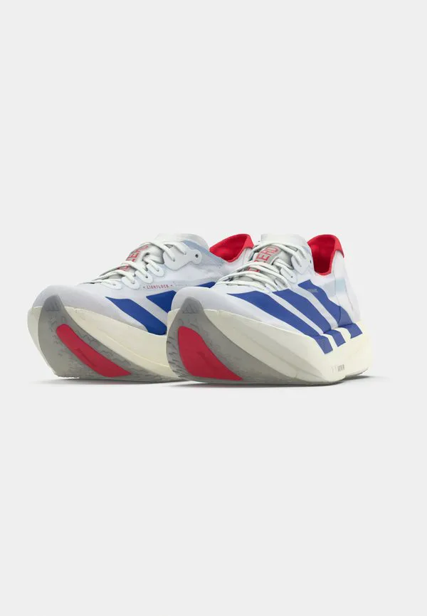 Кроссовки для бега по шоссе adizero adios pro 4 Adidas Performance, Footwear White/Team Royal Blue/Pure Ruby — фото 3