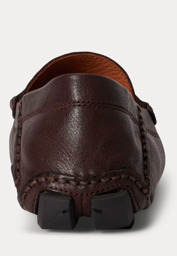 Кожаные слипоны для водителя anders Polo Ralph Lauren, Dark Brown — фото 3