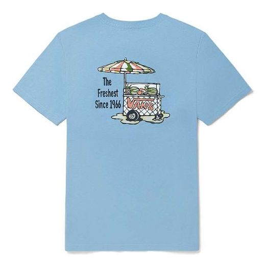 

Футболка Vans Funny Printing Sports Round Neck Short Sleeve Couple Style Blue VN0A5F3LZJ2, синий