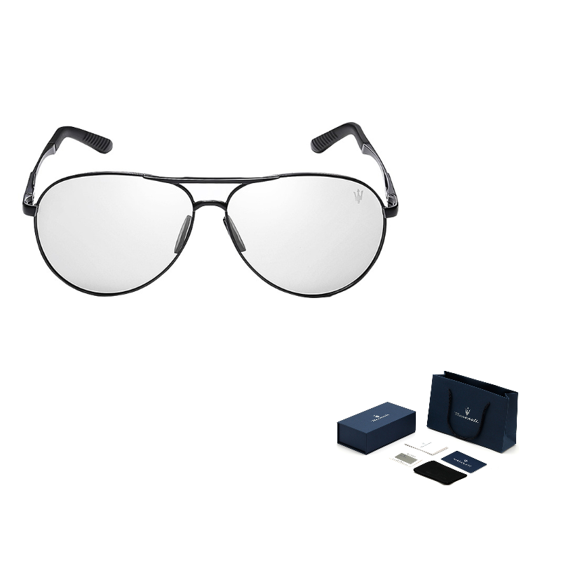 

Авиаторские солнцезащитные очки для мужчин plate and metal tr90 Maserati