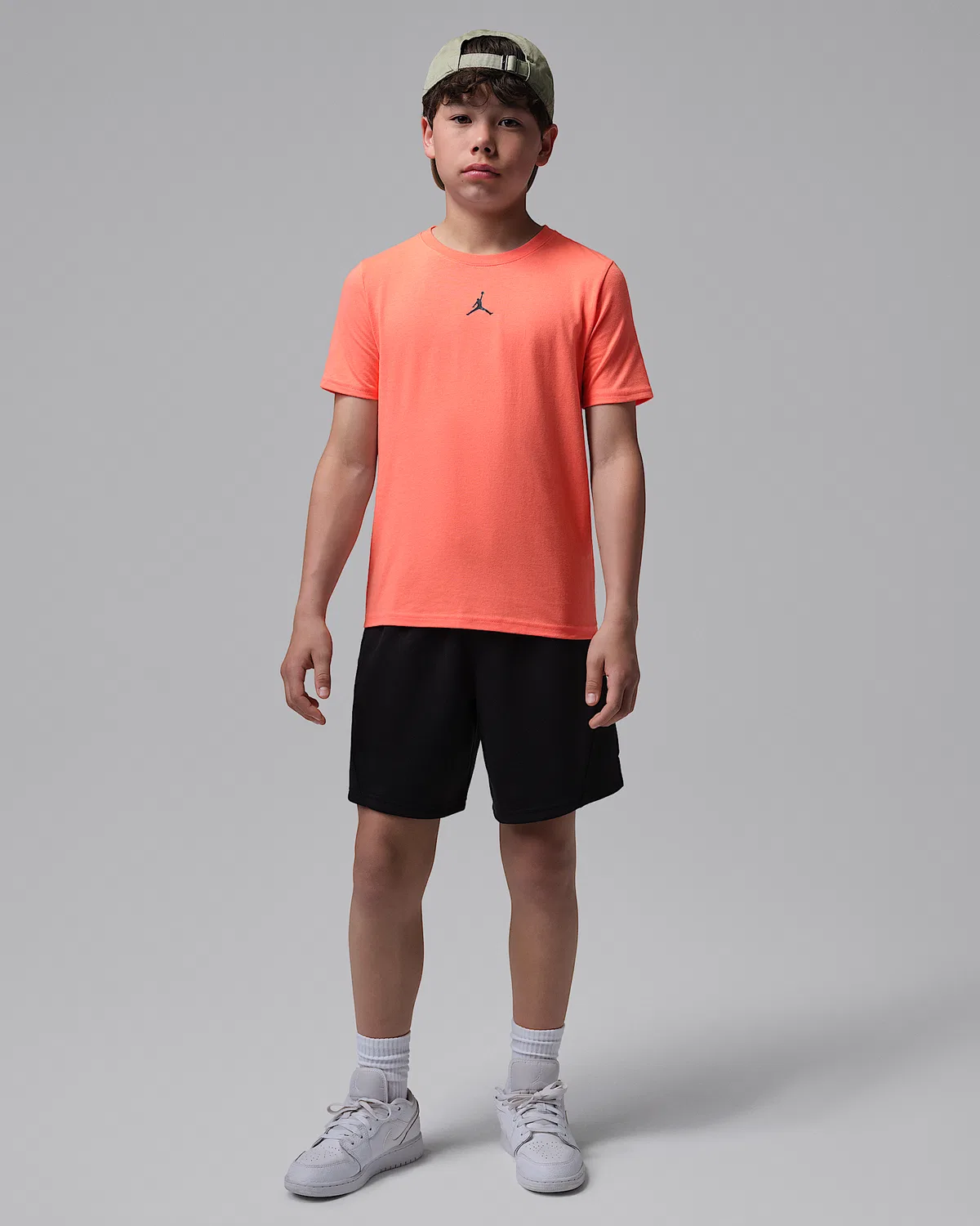 Детская футболка Dri-FIT Core T-Shirt Jordan Sport, Bright Mango — фото 4
