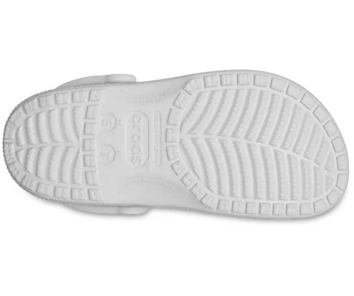 Классические блестящие сабо Crocs женские, цвет Silver Glitter — фото 4