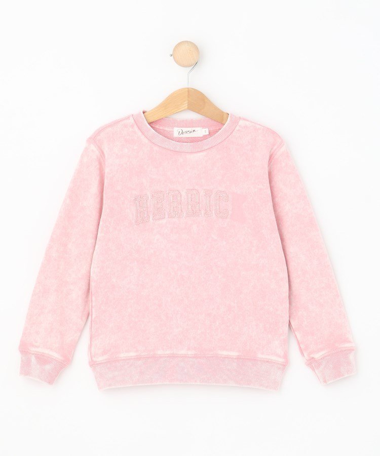 Толстовка из флиса с пигментированным принтом Dessin, Pink(072)