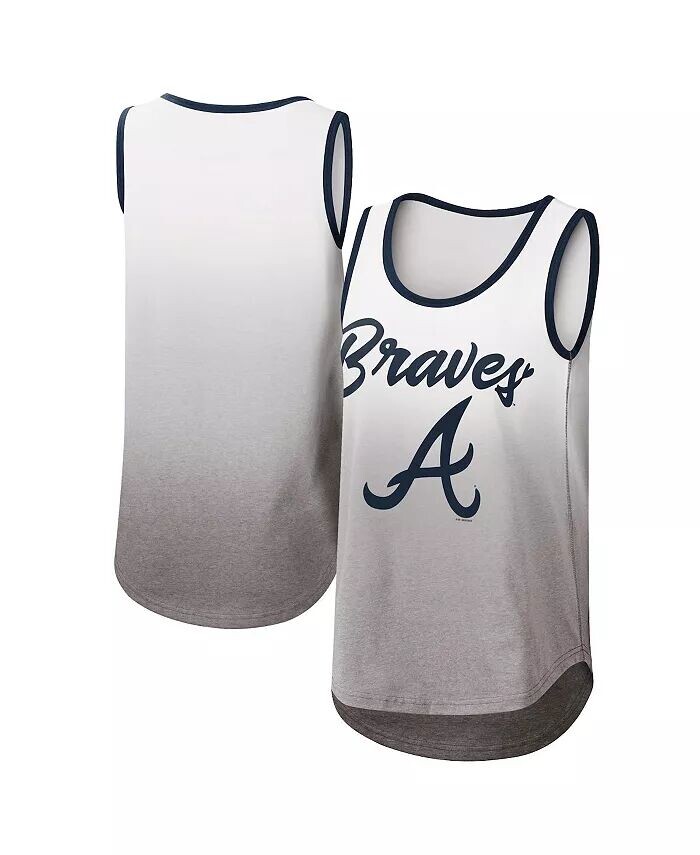 

Женская белая майка на бретелях с логотипом Atlanta Braves в честь вернисажа G-Iii 4Her By Carl Banks