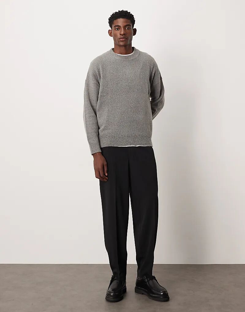 

Элегантные зауженные брюки свободного кроя ASOS DESIGN черного цвета