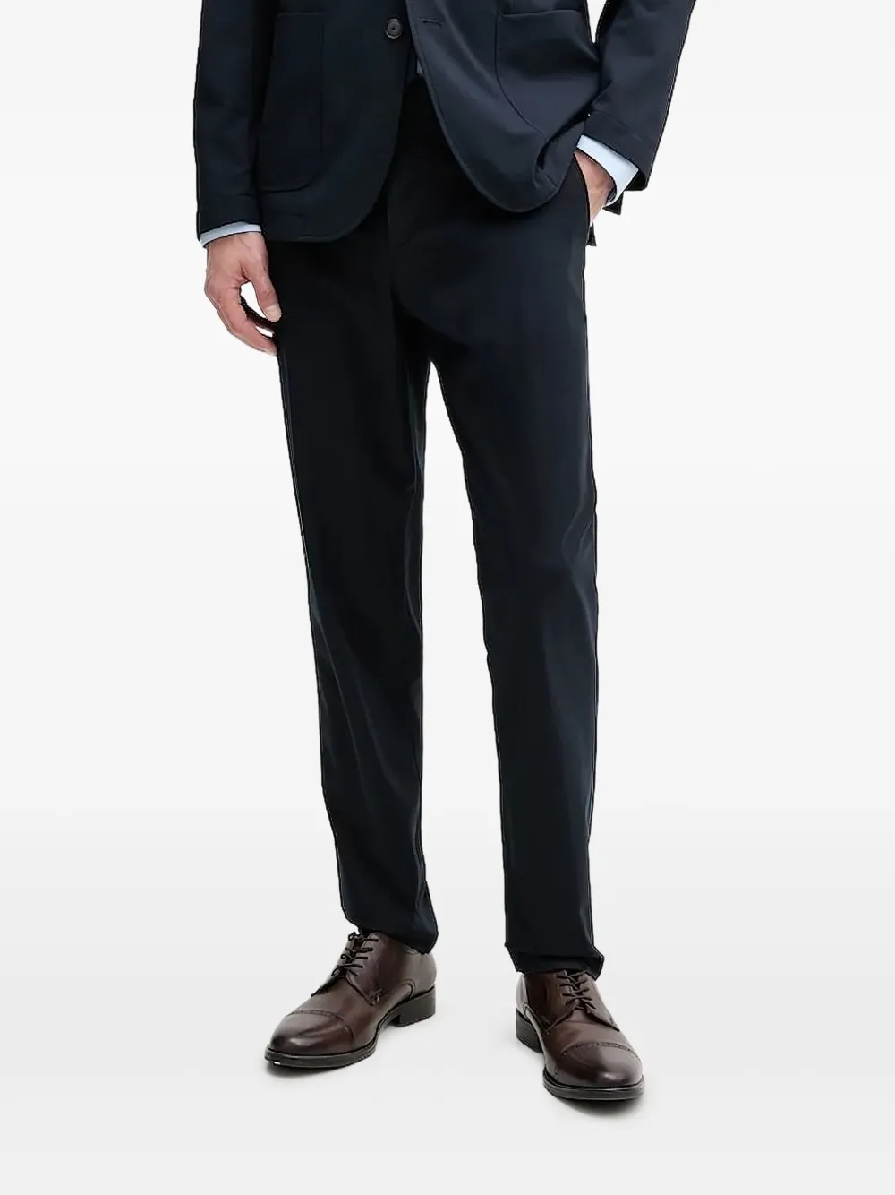 

Плиссированные брюки BOSS, синий