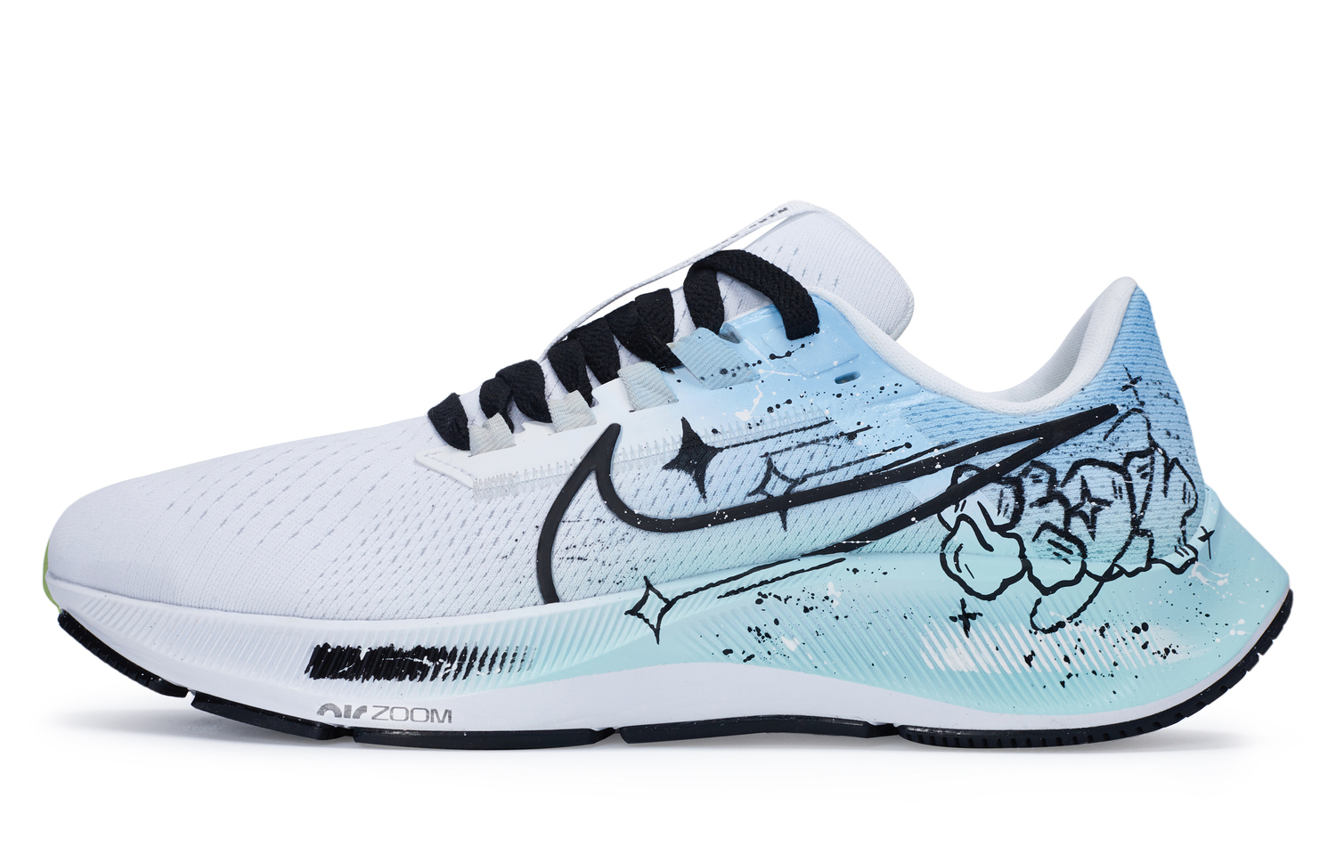 Кроссовки Nike Pegasus 38 мужские бело-синие — фото 2