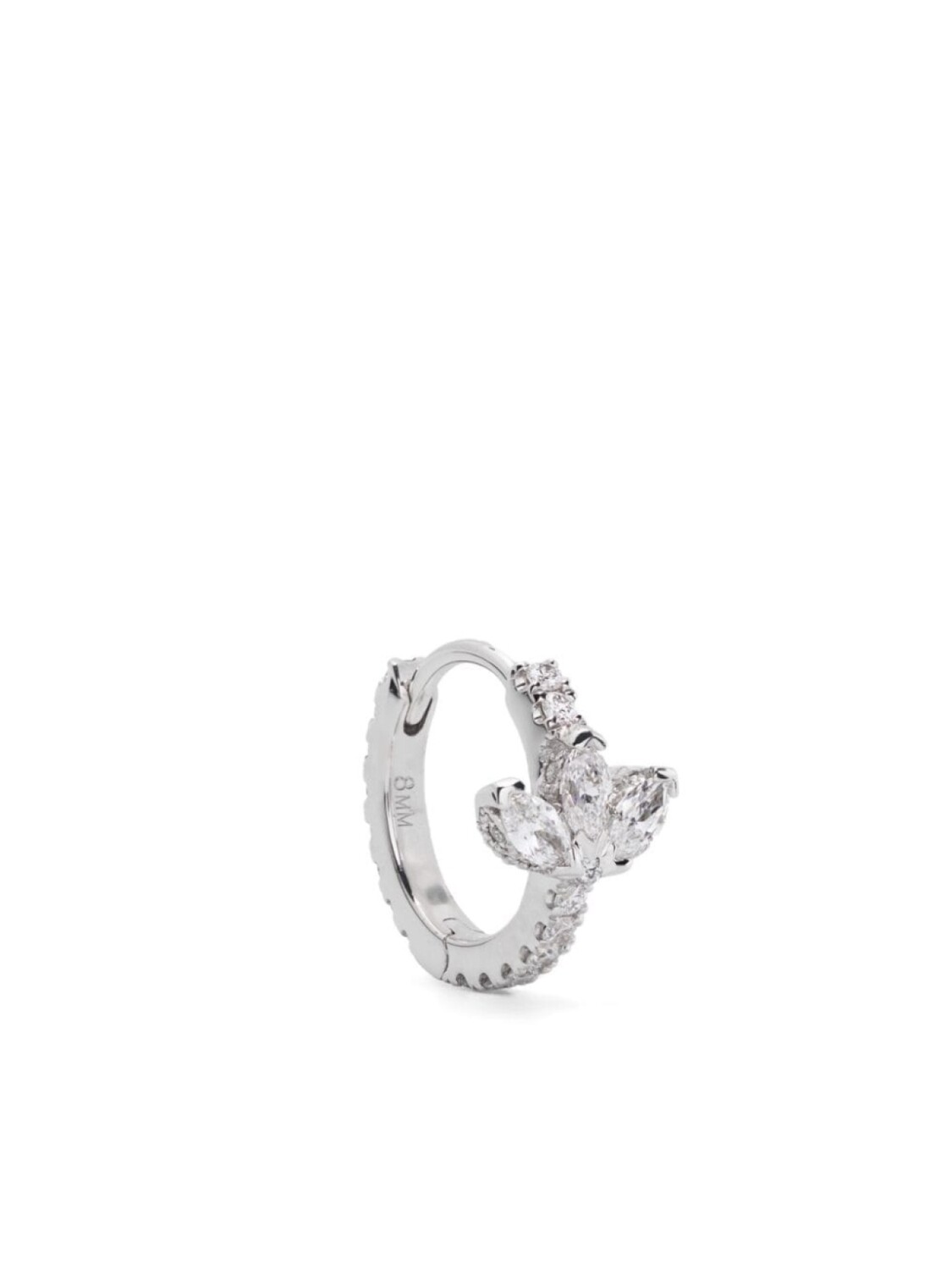 

Серьга-кольцо Lotus Eternity из белого золота с бриллиантами MARIA TASH, серебряный