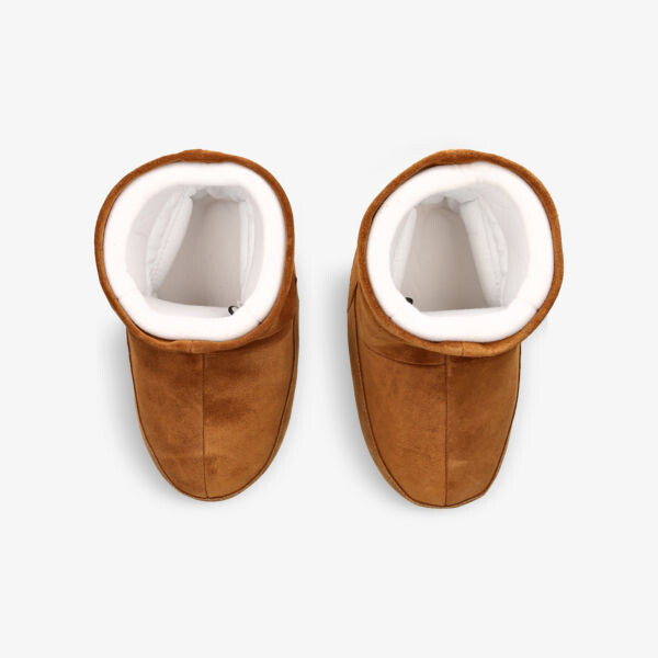Замшевые зимние ботинки Icon Low с тисненым логотипом Moon Boot, цвет tan — фото 2