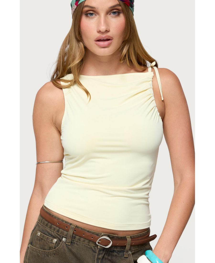 

Женская блузка Shanee с завязками на плечах Edikted, Yellow