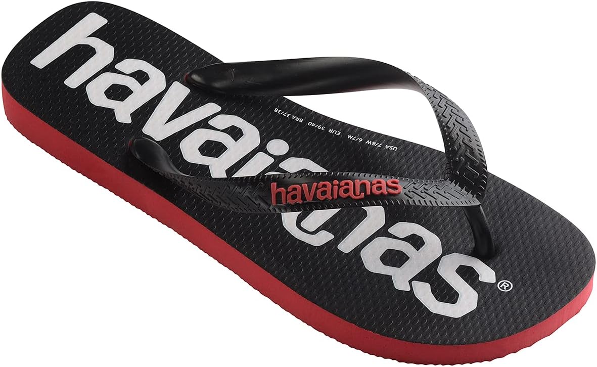 Сланцы Havaianas Unisex Top Logomania 2, черный — фото 2