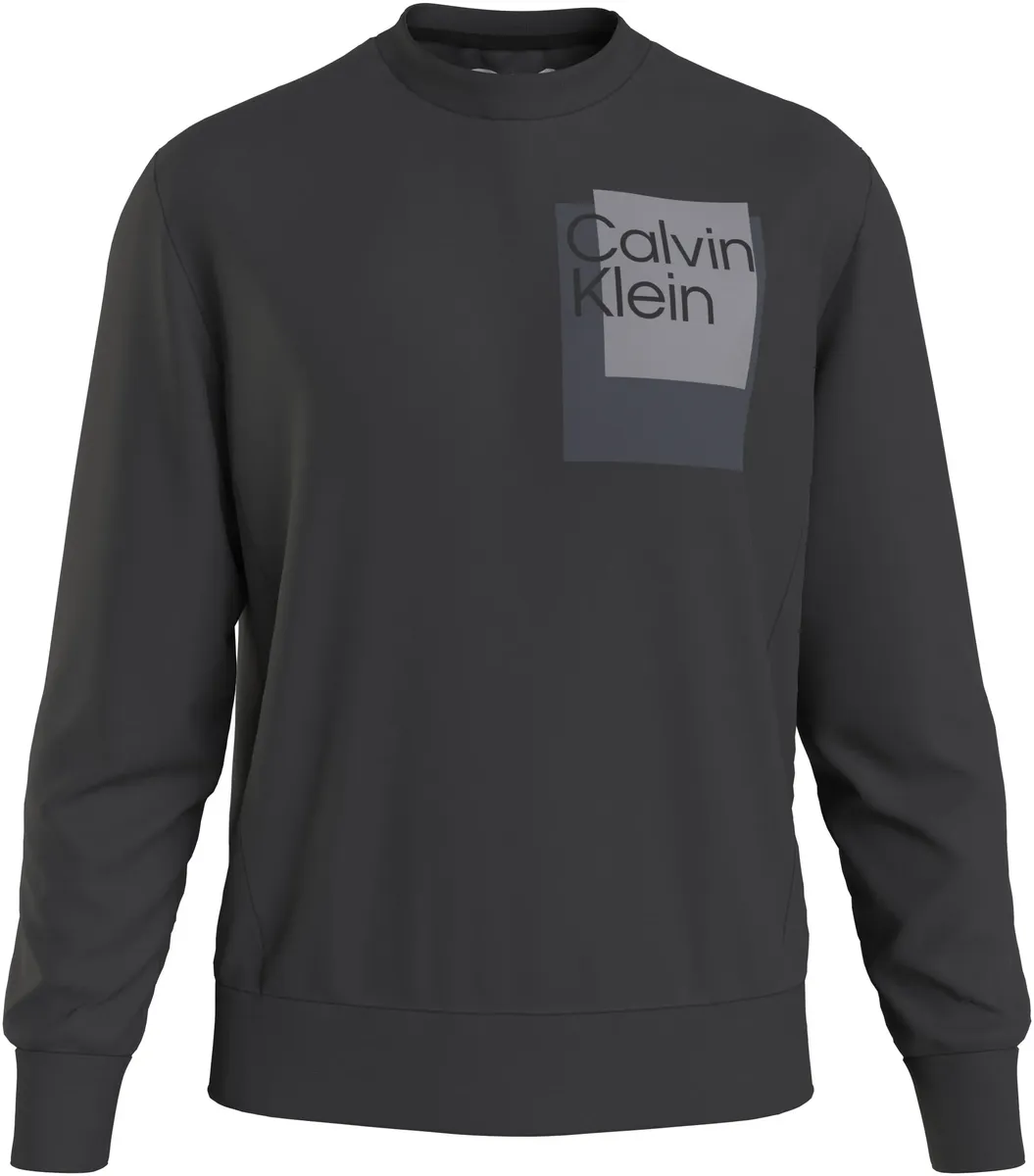 

Толстовка Calvin Klein Big&Tall "BT_OVERLAY BOX LOGO SWEATSHIRT", цвет Ck Black