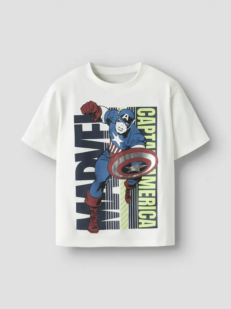 Футболка Marvel с коротким рукавом Name it, белый